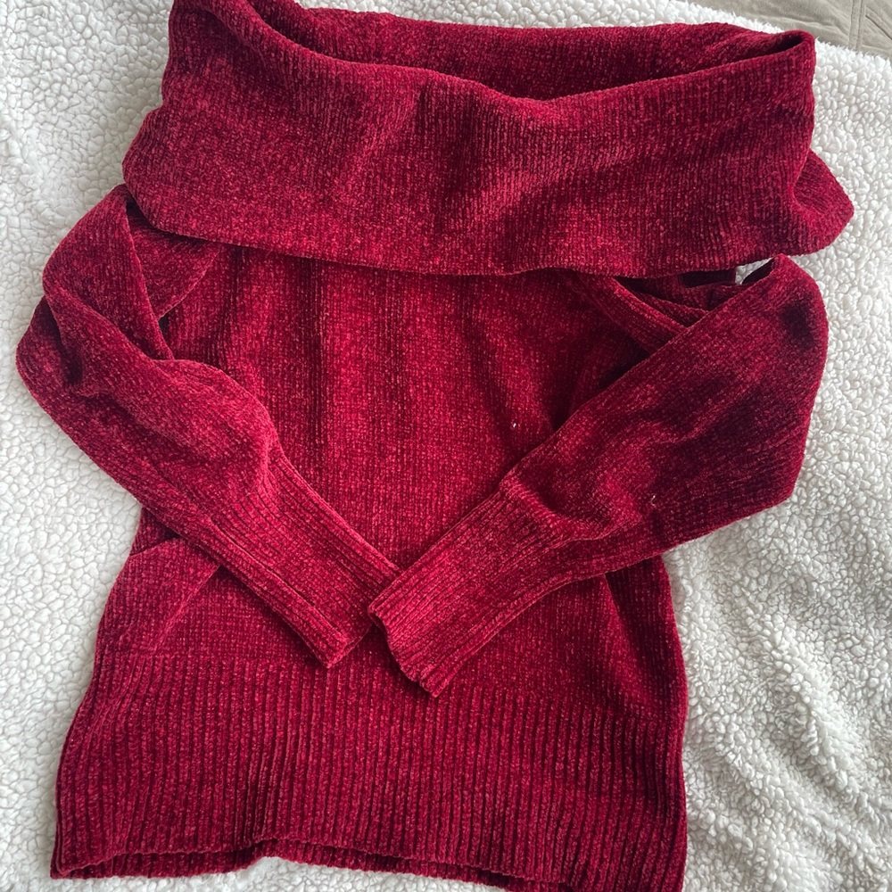 Off the Shoulder Thick Sweater